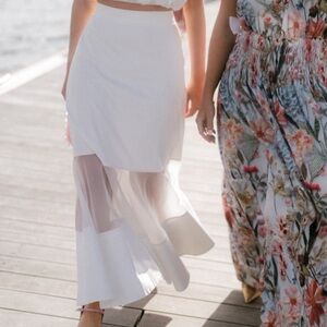 Melbourne - Ellington White Maxi Skirt